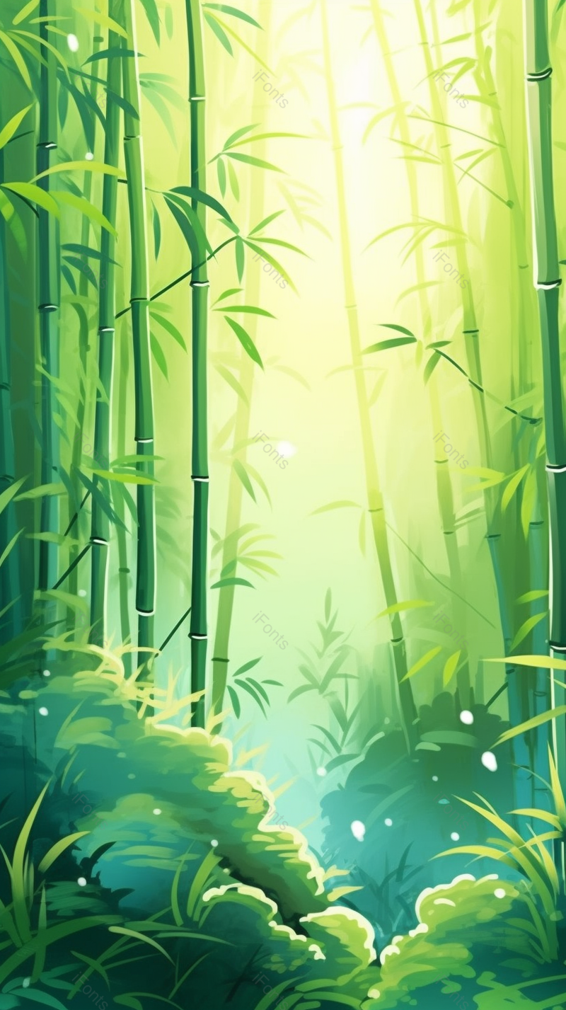 竹子背景绿色植物背景壁纸自然清新唯美画面背景环保宣传海报图竹林插画图,插画/手绘图,插画/手绘图库,插画/手绘图下载,插画/手绘